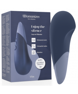 WOMANIZER - VIBE LAY-ON VIBRATORE SILENZIOSO BLU SCURO