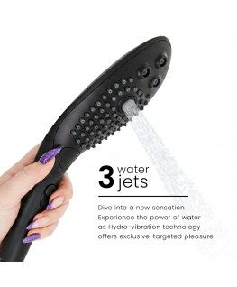 WOMANIZER - SOFFIONE DOCCIA STIMOLANTE CLITORIDEO WAVE NERO