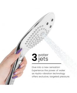 WOMANIZER - SOFFIONE DOCCIA STIMOLANTE CLITORIDEO WAVE CROMATO