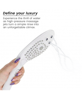 WOMANIZER - SOFFIONE DOCCIA STIMOLANTE CLITORIDEO WAVE BIANCO