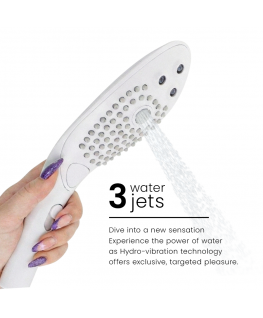 WOMANIZER - SOFFIONE DOCCIA STIMOLANTE CLITORIDEO WAVE BIANCO