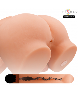 INTENSE DEEP TOUCH - TORSO RICHIE CON ANO E DILDO REALISTICO CON TELECOMANDO A SPINTA E VIBRAZIONE 4,7 KG