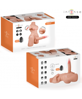 INTENSE DEEP TOUCH - MARTY TORSO CON ANO E DILDO REALISTICO CON SPINTA E VIBRAZIONE, TELECOMANDO, 6,2 KG
