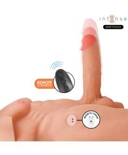 INTENSE DEEP TOUCH - MARTY TORSO CON ANO E DILDO REALISTICO CON SPINTA E VIBRAZIONE, TELECOMANDO, 6,2 KG