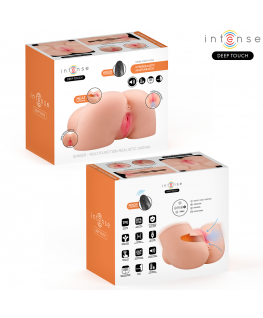 INTENSE DEEP TOUCH - MASTURBATORE VAGINALE GINGER CON EFFETTI DI ASPIRAZIONE, CALORE, VIBRAZIONE E VOCALE CON TELECOMANDO 5,3 KG
