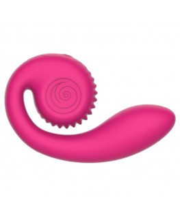 SNAIL VIBE - VIBRATORE ROSA GIZI LITE DOPPIO PUNTO G E CLITORIDEO