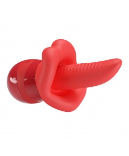 PRETTY LOVE - OBELIA MASTURBATORE VIBRATORE CON LINGUA E MOVIMENTO ORBITALE
