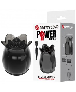 PRETTY LOVE - SECRET GARDEN TESTA DA MASSAGGIO NERA