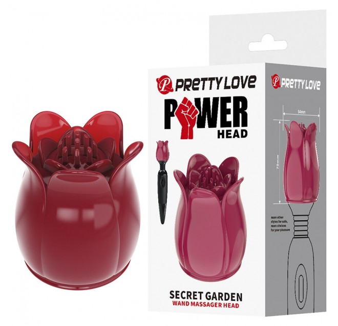 PRETTY LOVE - SECRET GARDEN TESTA DA MASSAGGIO ROSA