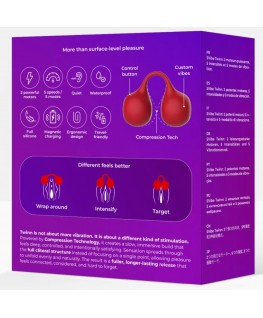 SNAIL VIBE - TWINN VIBRATORE A DITA CHERRY