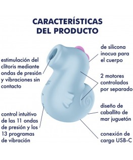 SATISFYER - SEA PONY VIBRADOR & ESTIMULADOR AIR PULSE