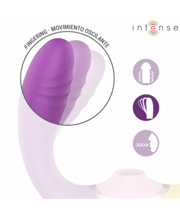 INTENSE - WILLOW  STIMOLATORE A VIBRAZIONE E ASPIRAZIONE 3 IN 1