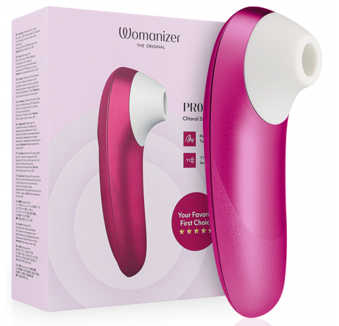 WOMANIZER - STIMOLATORE CLITORIDEO PRO VIBRANTE ROSA