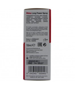HOT - RHINO SPRAY A LUNGA POTENZA 10 ML