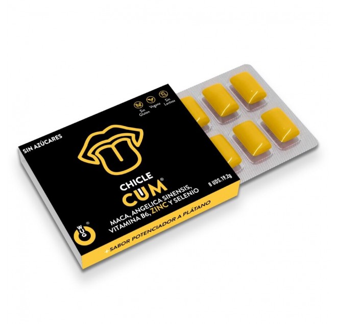 WUG SEX SENSE - AUMENTATORE DI SPERMA E POTENZIATORE DI SAPORE DI SPERMA DI BANANA 1 X 8 UNITÀ