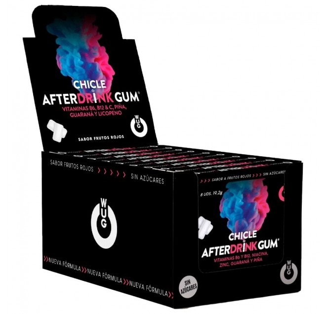 WUG GUM - AFTER DRINK DOPO SBRONZA | ESPOSITORE 12 X 8 UNITÀ
