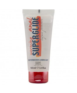 HOT - ANAL SUPERGLIDE LUBRIFICANTE LIQUIDO RISCALDANTE A BASE D'ACQUA 100 ML