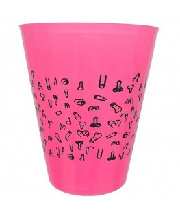 DIABLO PICANTE - TAZZA FUCSIA 500 ML CON PENI NERI