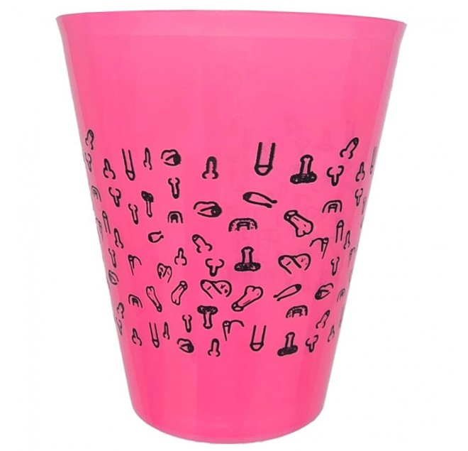 DIABLO PICANTE - TAZZA FUCSIA 500 ML CON PENI NERI