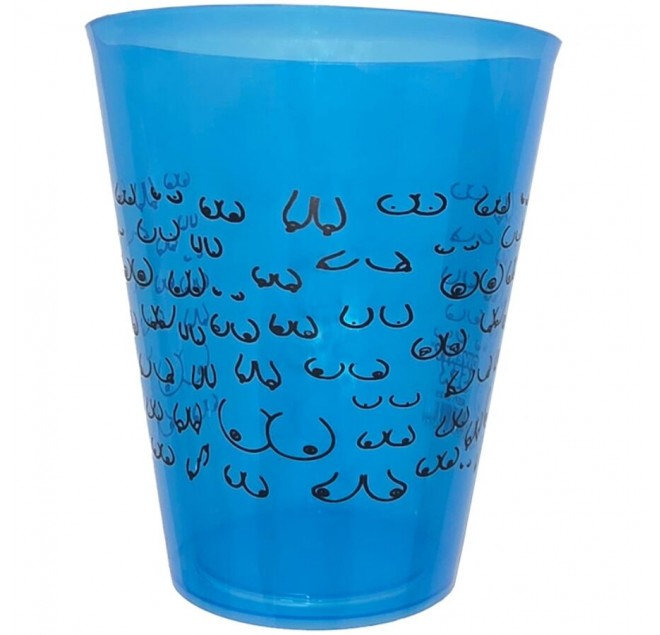 DIABLO PICANTE - TAZZA BLU 500 ML CON TETTONE NERO
