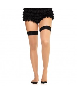 LEG AVENUE - 1963 CALZE CON RIGA POSTERIORE IN SPANDEX NERE - TAGLIA UNICA