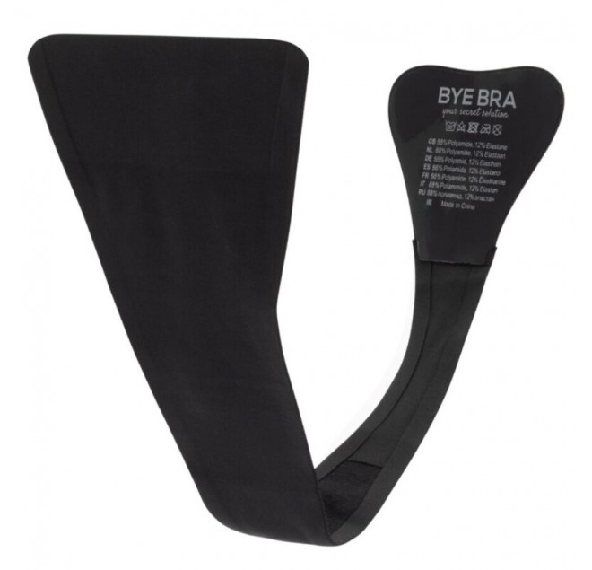 BYE-BRA - TANGA ADHESIVO NEGRO TALLA ÚNICA