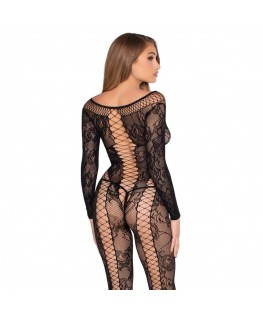 LEG AVENUE - 89369 TUTA IN RETE E PIZZO NERA - TAGLIA UNICA