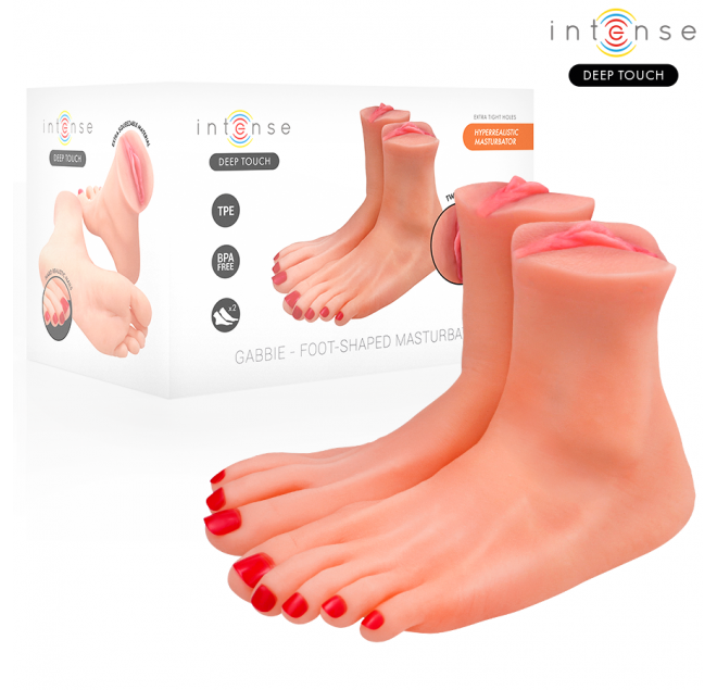 INTENSE DEEP TOUCH - MASTURBATORE A FORMA DI PIEDE IN DUE PEZZI GABBIE