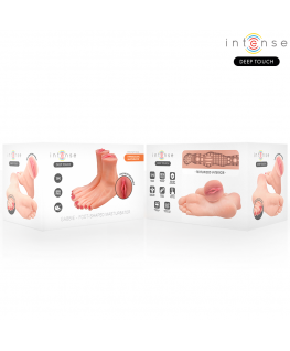 INTENSE DEEP TOUCH - MASTURBATORE A FORMA DI PIEDE IN DUE PEZZI GABBIE