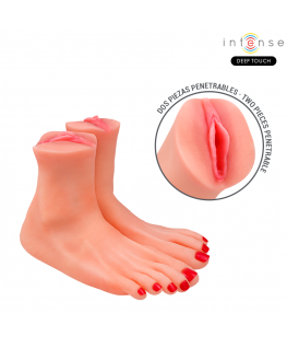 INTENSE DEEP TOUCH - MASTURBATORE A FORMA DI PIEDE IN DUE PEZZI GABBIE