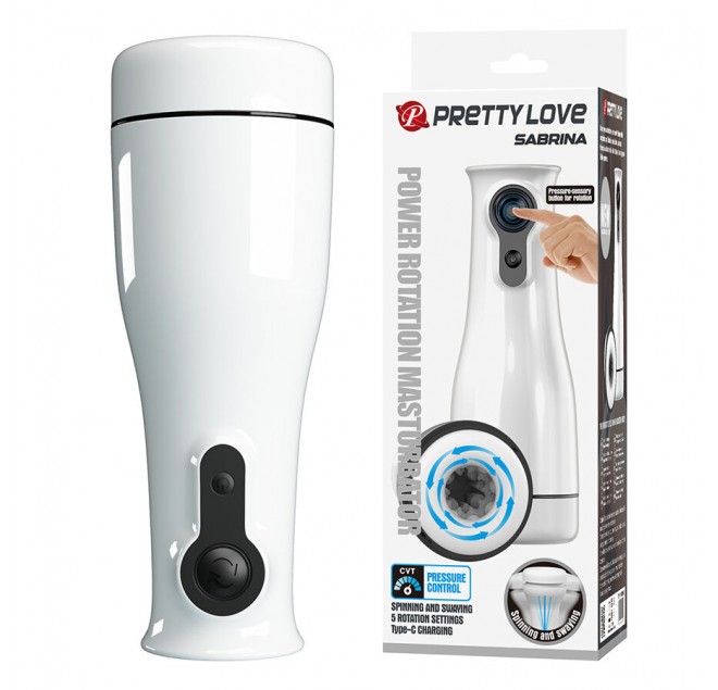 PRETTY LOVE - SABRINA MASTURBATORE MASCHILE ROTANTE E OSCILLANTE