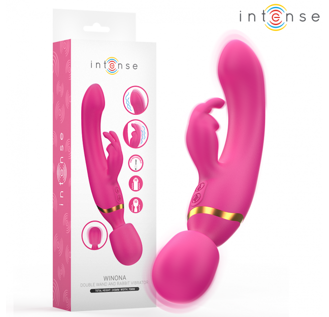 INTENSE - WINONA DOPPIO VIBRATORE CONIGLIO E BACCHETTA