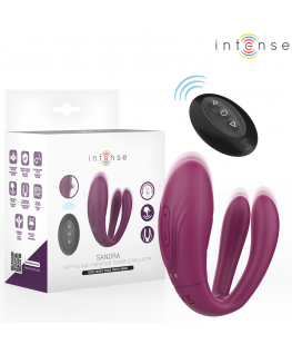 INTENSE - STIMOLATORE A MORSETTO CON VIBRAZIONE E TAPPING SANDRA CON TELECOMANDO