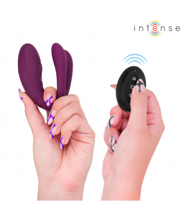 INTENSE - STIMOLATORE A MORSETTO CON VIBRAZIONE E TAPPING SANDRA CON TELECOMANDO