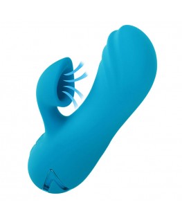CALEXOTICS - SUNSET BEACH SEDUCER VIBRATORE E STIMOLATORE 10 FUNZIONI BLU