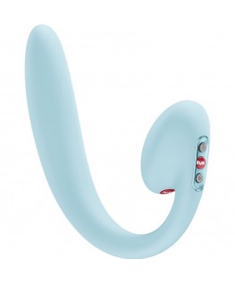 FUN FACTORY - VIBRATORE A DOPPIO IMPULSO D'ARIA INSERIBILE CRESCENDO BLU GHIACCIO