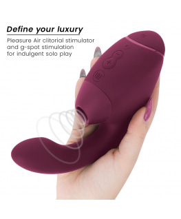 WOMANIZER - DUO NEXT STIMOLATORE DOPPIO CLITORIDEO E PUNTO G ROSA SCURO