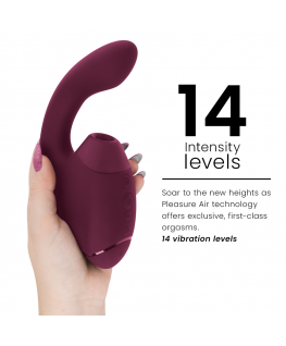 WOMANIZER - DUO NEXT STIMOLATORE DOPPIO CLITORIDEO E PUNTO G ROSA SCURO