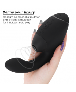 WOMANIZER - DUO NEXT STIMOLATORE DOPPIO CLITORIDEO E PUNTO G NERO