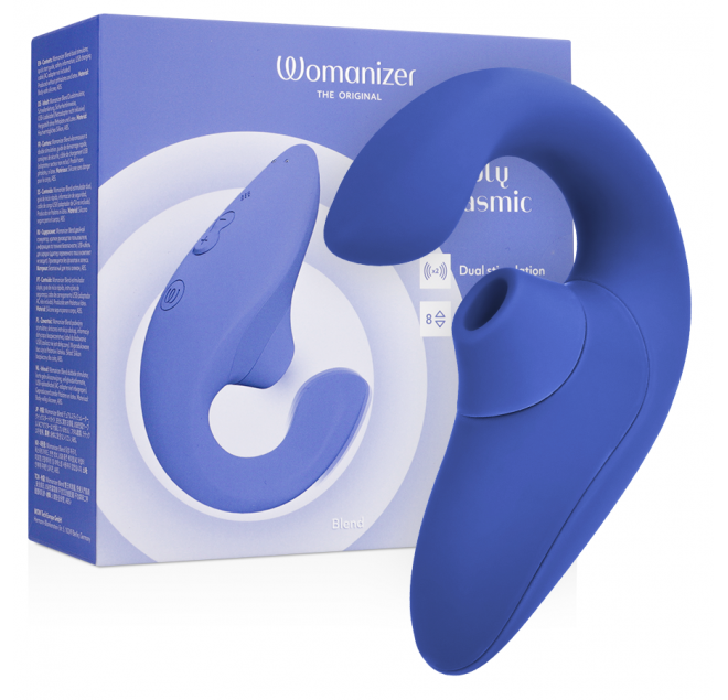 WOMANIZER - BLEND RABBIT VIBRATOR STIMOLATORE BLU VIBRANTE