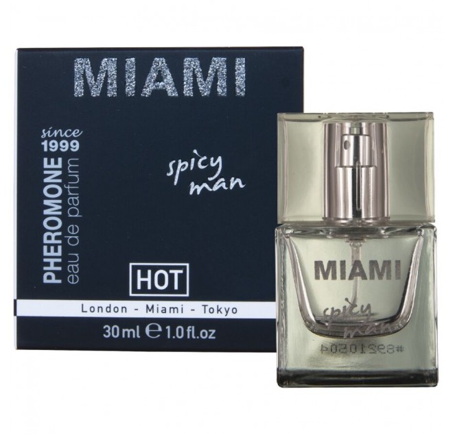 HOT - PROFUMO AI FEROMONI MIAMI SPICY MAN 30 ML