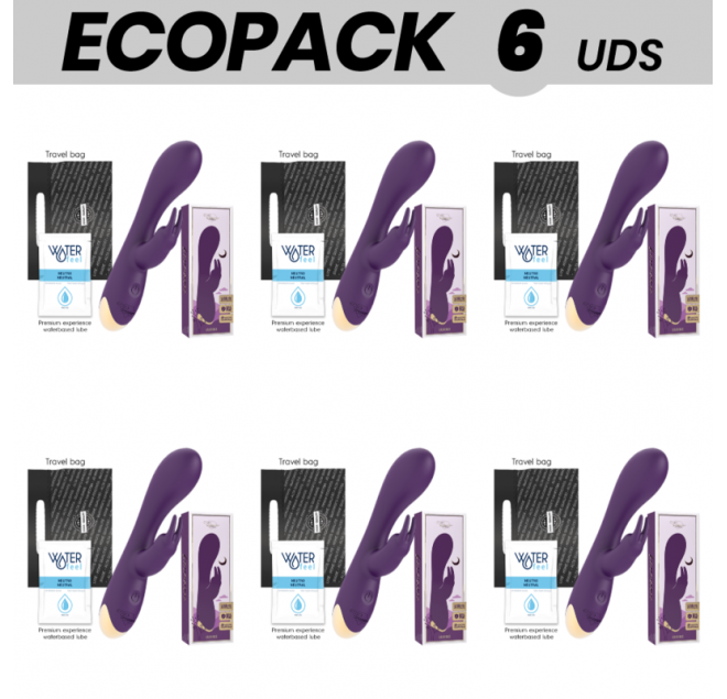 ECOPACK 6 UNIT - TREASURE LAURENCE RABBIT VIBRATOR COMPATIBLE CON WATCHME WIRELESS TECHNOLOGY