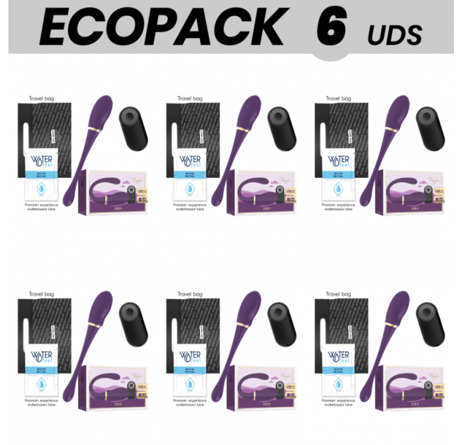 ECOPACK 6 UNIT - TREASURE MERLIN DOUBLE COUPLE VIBRATOR CONTROL REMOTO