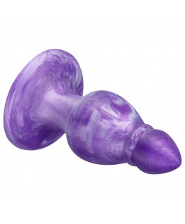 SILEXD - QUEEN ANAL PLUG FANTASY SILICONE LIQUIDO TERMOREATTIVO VIOLA 9,2 CM