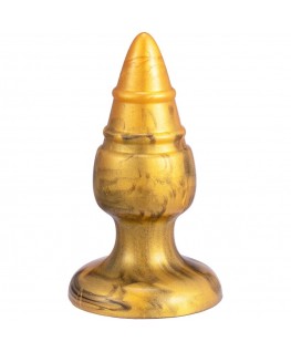 SILEXD - GOLDY ANAL PLUG FANTASY SILICONE LIQUIDO TERMOREATTIVO DORATO 9,2 CM