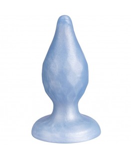 SILEXD - DIAMOND ANAL PLUG FANTASY SILICONE LIQUIDO TERMOREATTIVO BLU PERLA 9,2 CM
