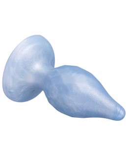 SILEXD - DIAMOND ANAL PLUG FANTASY SILICONE LIQUIDO TERMOREATTIVO BLU PERLA 9,2 CM