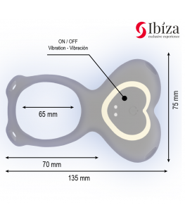 IBIZA - VIBRATORE DI COPPIA CON TELECOMANDO A CUORE