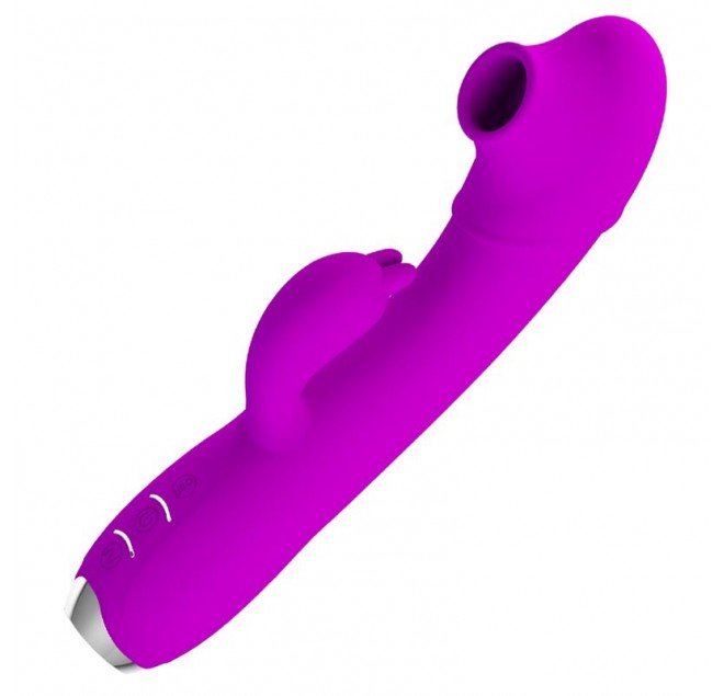 PRETTY LOVE - REGINA VIBRATORE-GEL ASPIRANTE RICARICABILE VIOLA
