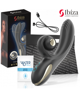 IBIZA - VIBRATORE TWISTER CON STIMOLATORE CURVA E VIBRO-ROTAZIONE